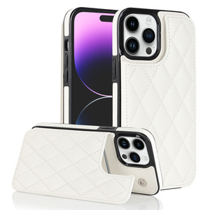 Luxe Stijlvolle Diamant Type Roosters Pu Lederen Achterkant Hoes Zachte Beschermende Mobiele Telefoon Case Voor Iphone13 <span class=keywords><strong>Pro</strong></span> <span class=keywords><strong>Max</strong></span> - Product Image 2