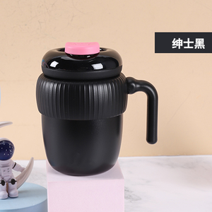 Haute apparence nuage Portable refroidissement double boisson café paille tasse à eau en acier inoxydable tasse poignée bouteille d'eau - Product Image 5