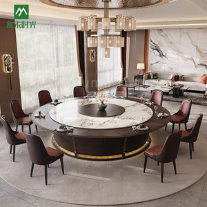 Juego de Mesa y Sillas de Comedor Redondas Grandes de Lujo de Alta Calidad, Muebles para Hoteles y Restaurantes, Apto para 15 a 20 Personas, <span class=keywords><strong>Suite</strong></span> de Hotel - Product Image 3