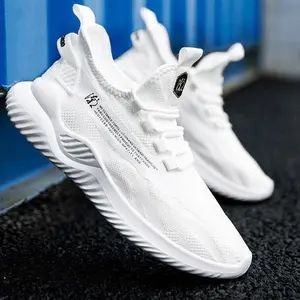 Cheap Stock Sports Shoe Hot Sale Lightweight Sneaker For Men Casual Shoes White Sports Shoe For Men Low Price