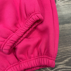 Sfuso all'ingrosso serigrafia da <span class=keywords><strong>donna</strong></span> pantaloni della tuta ricamati in pile di <span class=keywords><strong>cotone</strong></span> a forma semplice pantaloni della tuta da <span class=keywords><strong>donna</strong></span> - Product Image 6