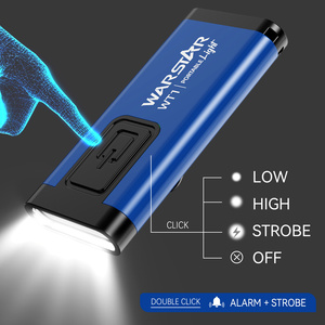 Porte-clés avec lampe torche personnalisée, alarme personnelle, rechargeable par USB-C, lampe de poche ultra-fine pour <span class=keywords><strong>la</strong></span> <span class=keywords><strong>défense</strong></span> personnelle et les activités de plein air - Product Image 3