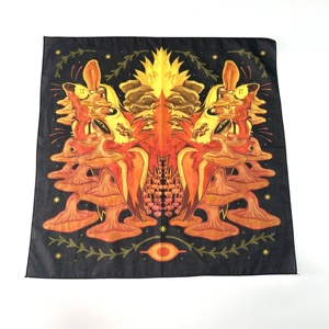 <span class=keywords><strong>Bandana</strong></span> quadrata <span class=keywords><strong>multiuso</strong></span> in cotone stampato personalizzato - Product Image 2