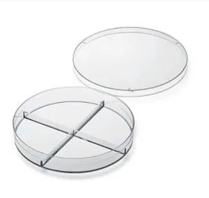 OEM Manufacture Price 60 75 90 100 120mm Petri Dishes 4 Well Cell Culture Dish
