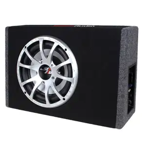 Custom 10 zoll Power Amplifier Trapezoid Truck Subwoofer Box 12 zoll Subwoofers in Box mit amp Custom Made subwoofer boxen