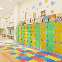 Casier scolaire moderne à 9 portes, haute qualité, mini casier à assembler, station de recharge pour téléphone, serrure à clé extérieure, étanche, durable