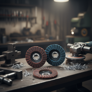 Disques à lamelles Fervi 115 mm pour le conditionnement de surface, le meulage et le polissage des métaux - Product Image 3