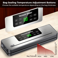 75kPa 120W 30cm 4L/min pantalla tactil cocina alimentos envasadora al vacio selladora al vacio de alimentos