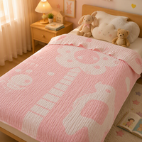 Couverture pour bébé en coton de bambou à 6 couches, 47,2 x 59,1 pouces, grandes couvertures en mousseline à bulles pour nouveau-nés, vente en gros