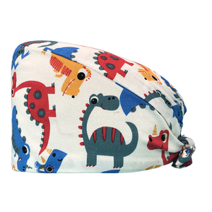 Gorras de médicos de hospital para niños, gorros de fregado con patrón de dibujos animados impresos, gorro de algodón para enfermería, gorro de enfermera de estilo combinado, vendedores - Product Image 1