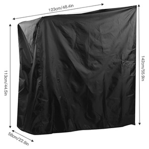 Funda antipolvo para cinta de correr, 123cm x 142cm x 58cm, tela Oxford impermeable, protector para bicicleta de ejercicio, color negro, duradero - Product Image 1