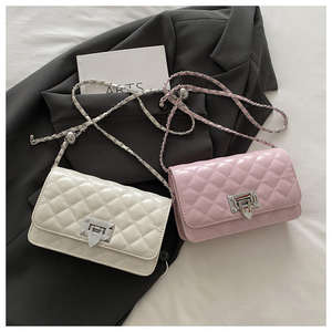 New women's classic single strap shoulder <b>bag</b>, fragrant and fashionable polyester button closure crossbody <b>bag</b> - Product Image 6