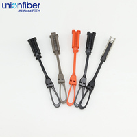 Pince de tension en nylon autoportante pour câble de descente en plastique FTTH, pince d'ancrage pour câble plat, installation aérienne