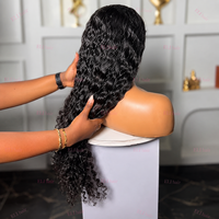 ELI Tendance Perruque de cheveux humains Deep Wave 13x6 HD Lace Front sans colle pré-épilée noire naturelle bouclée en cheveux vierges Vente en gros OEM