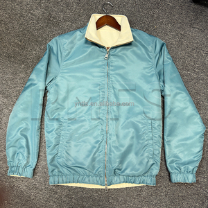 Áo khoác nam Varsity & áo dài tay áo 2 trong 1 màu trơn nặng mùa thu có thể đảo ngược mềm mại có thể chạm - Product Image 4