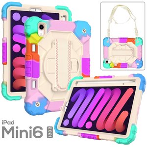 Soporte para lápiz híbrido con rotación de 360 grados, soporte con base y correa para mano y hombro para <span class=keywords><strong>Apple</strong></span> iPad <span class=keywords><strong>mini6</strong></span> 8.4" 2021 - Product Image 1