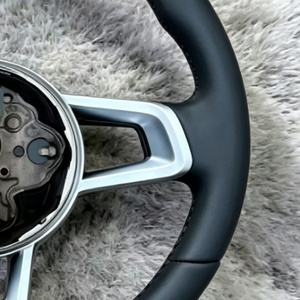 Volant en cuir noir avec surpiqûres pour Volkswagen, pour VW GTI7 <span class=keywords><strong>Golf</strong></span> MK7 <span class=keywords><strong>GTD</strong></span> MK6 MK5 MK4 VW Polo 6 5 - Product Image 4
