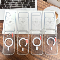 Casing HP Transparan TPU Akrilik Magnetik Anti Benturan untuk iPhone 18 17 16 15 14 13 12 11 Pro Max - Promo!