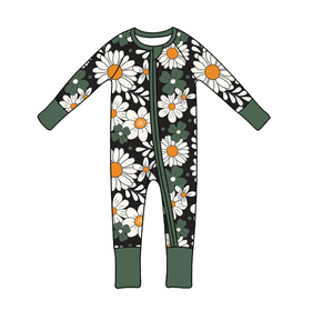 Maßgefertigter Oster-Hase Bedruckter Bambus-Viskose Weicher Baby-Strampler Pyjama Neugeborenen Reißverschluss-Schlafanzug - Product Image 4