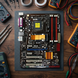 Placa Base AsusP5P43TD para Overclocking, Compatible con 775 Pines, RAM DDR3 de 16GB Máx., Almacenamiento SATA, Puertos PCI-Express - Product Image 3