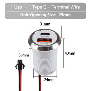 Prise de meuble USB moderne 20W à charge <span class=keywords><strong>rapide</strong></span> avec fil de <span class=keywords><strong>borne</strong></span> Chargeur USB de canapé 9V2A pour hôtel, bureau ou <span class=keywords><strong>maison</strong></span> - Product Image 3