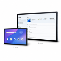 Écran tactile interactif capacitif de 32, 43 et 55 pouces avec verre HD 4K pour moniteur PC tout-en-un commercial Linux
