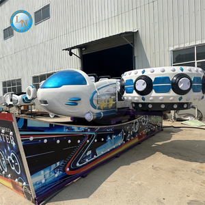 Portable Mini Flying Car Children's Space Ship Amusement Park Carnival Rides Made of Durable Fiberglass <b>for</b> Shopping Mall Use - Product Image 6