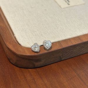 Dylam High Top Jewelry Classic Design Infinity Love Eternity S925 <b>Silver</b> D Color VVS1 Moissanite Heart Shape <b>Stud</b> Earrings - Product Image 5