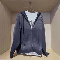 Sweat-shirt à capuche zippé délavé rétro Kpop Jimin Jungkook V World Tour J-Hope RM Jin Suga Décontracté Unisexe Voyage Danse Streetwear