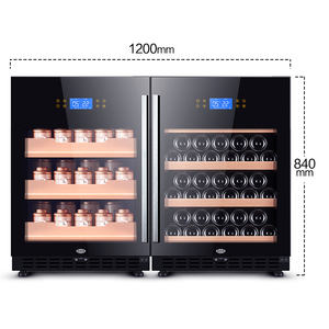 Mini refrigerador para latas y bebidas, refrigerador con puerta de cristal para cerveza, Soda o botella de vino, dispensador de bebidas pequeño para el hogar y la Oficina, 150 - Product Image 6