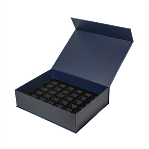 Tùy chỉnh sang trọng cứng nhắc hộp với vật liệu tái chế hộp từ tính với <span class=keywords><strong>EVA</strong></span> bọt chèn cán bóng cho quà tặng mỹ phẩm đóng gói - Product Image 1