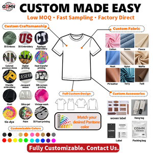 T-shirt da uomo personalizzata OEM & ODM in cotone 100% con stampa 'FEAR LESS', applicazione 3D, effetto schizzi di vernice, distressed, taglio cropped, stile Y2K High Streetwear - Product Image 3