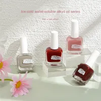 Vernis à Ongles Professionnel Écologique Halal à Base d'Eau, Longue Tenue, Non Toxique, Perméable, 22 Couleurs, pour Enfants et Femmes