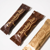 Sac d'emballage de barre de chocolat en mylar Sachet alimentaire en plastique avec bords dentelés avec impression personnalisée