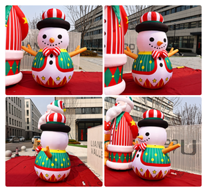 Figurine gonflable de Noël Magician, bonhomme de neige gonflable en Oxford, imperméable, décoration de Noël gonflable - Product Image 2