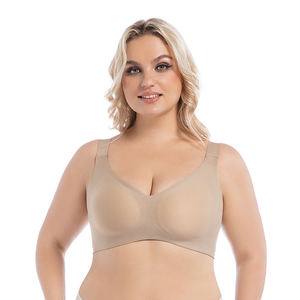 Sujetador Deportivo de Alta Sujeción para Mujer, Talla Grande, Sin Costuras, Transpirable, Cobertura Total, con Botones, Material Tejido - Product Image 2