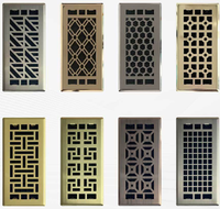 Grilles de sol décoratives en acier, réglables, avec levier de commande d'air, design Savannah, pour la maison
