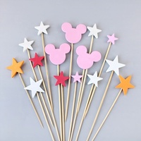 Décorations et étiquettes pour gâteaux d'anniversaire, fournitures de pâtisserie pour fêtes d'enfants, décorations de gâteaux en gros, décorations de gâteaux féeriques