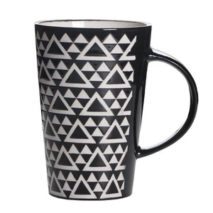 HOME Bền Sứ Đen <span class=keywords><strong>Latte</strong></span> Cà Phê Trà Cup Thoải Mái Xử Lý Gốm Cao Cốc Cà Phê - Product Image 1