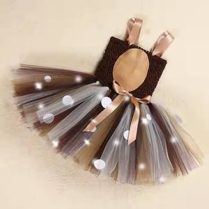 Nouvelles robes de princesse en tulle LED pour filles, costumes d'anime pour Noël - Product Image 6