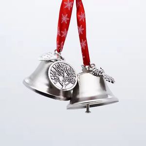 Best Selling Tree Decoration Sublimation Santa Bell Blank Christmas Bells With Pedant - Product Image 2