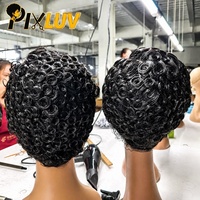 Perruques en Cheveux Humains Brésiliens 100% Naturels, Coupe Pixie, Lace Front, Couleur Naturelle, Cheveux Remy, Sans Colle, Pré-épilées – Offre Spéciale