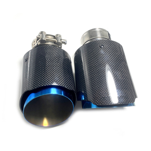 Punta de Escape Universal de Acero Inoxidable 304 y Fibra de Carbono Brillante de Calidad Superior <span class=keywords><strong>para</strong></span> <span class=keywords><strong>Akrapovic</strong></span> - Product Image 2