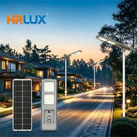 Proveedor de Lámparas Solares Todo en Uno de 30W 50W OEM Personalizadas, Alta Luminosidad 10000 Lúmenes, IP66, Lámpara de Calle para Exteriores de Alta Resistencia