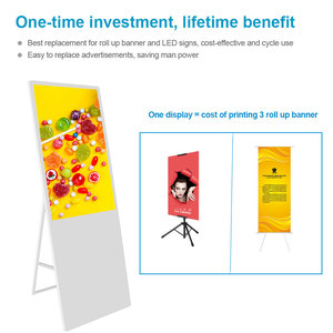 VETO портативный A-Type внутренний ЖК-дисплей Android цифровая доска меню для рекламных вывесок - Product Image 6