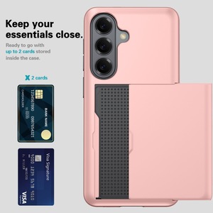 Étui portefeuille fin antichoc pour <span class=keywords><strong>Samsung</strong></span> Galaxy A57 A37 A17 A56 A36 A16 avec porte-cartes dissimulé, coque de protection robuste - Product Image 2