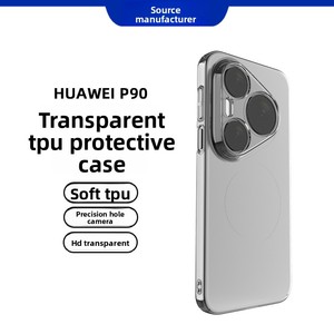 Coque souple transparente en TPU pour <span class=keywords><strong>Huawei</strong></span> P70 P80 P90, design créatif minimaliste, anti-chute, protection contre les chocs - Product Image 1
