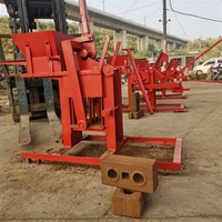 Machine à Briques d'Argile Manuelle Eco Brava Autoverrouillable, Presse Manuelle pour la Fabrication de Blocs et Briques Écologiques Emboîtables