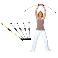 Barra de Trapecio Plegable para Gimnasio, Fitness, Práctica de Swing, Barra Flexible Elástica, Flexbar Vibrante para Ejercicios de Yoga