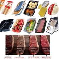 Máquina de Envasado de Alimentos en Bandeja con Atmósfera Modificada, Selladora de Bandejas con Inyección de Gas para Carne, Zhejiang Ruibao